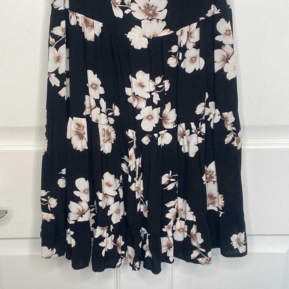 Brandy Melville Women's Tiered Babydoll Dress Tunic One Size Boho Floral Cowgirl - Picture 3 of 10
